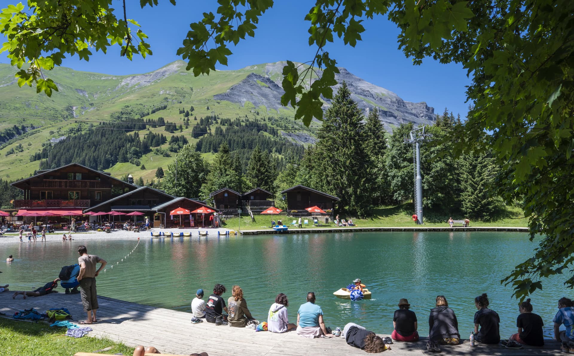 Le lac de l'Étape au-dessus des Contamines-Montjoie